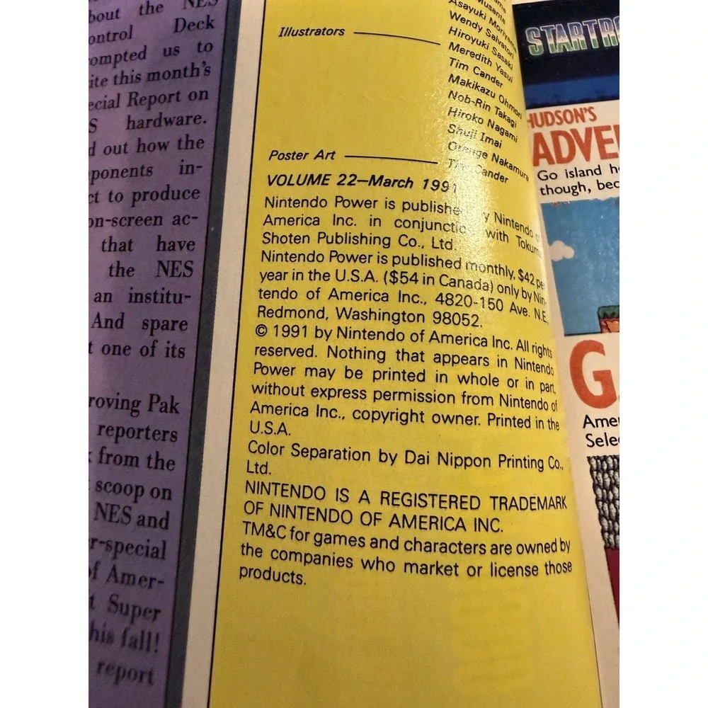 Nintendo Power Magazine Vol 22 Dec 1989 Metal Storm StarTropics GI Joe Nester Aw